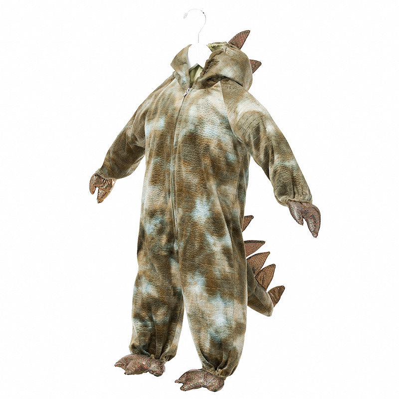 Kids Dinosaur Jumpsuits Lovely Tyrannosaurus Cosplay Animal Bodysuits Halloween Children's Day Performance Romper Party Festival