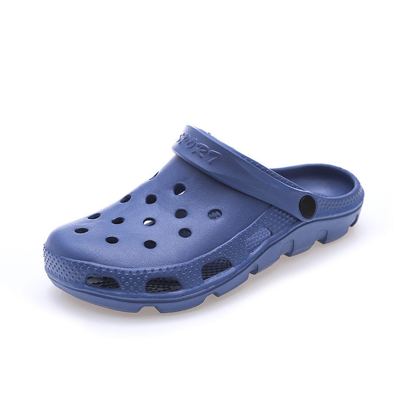 Women's Hollow Out Clogs; Solid Color Lightweight Closed Toe Breathable Slippers; Women's Round Toe Slides; crocs