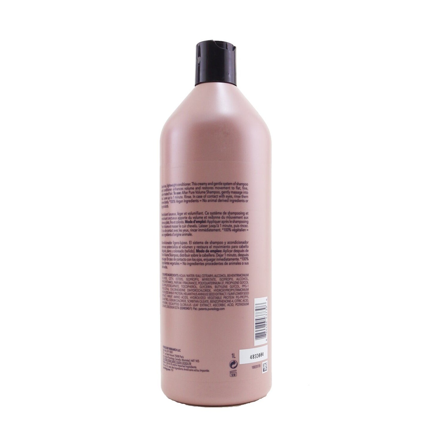 PUREOLOGY - Pure Volume Conditioner (For Flat, Fine, Color-Treated Hair) 1000ml/33.8oz